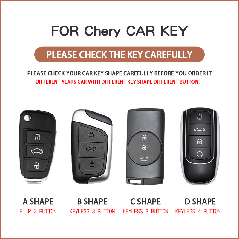 4 Buttons TPU Car Key Case Cover for Chery Tiggo 8 Pro Tiggo 7 Pro 8 PLUS Arrizo 5 for Chery Omoda 5 2023 Keychain Accessories 8393f