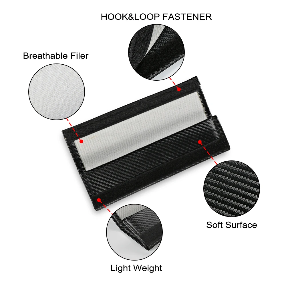 For Peugeot 308 307 206 108 207 208 407 3008 RCZ Rifter Multi-functional Safety Belt Cover Car Interior Styling Accessories