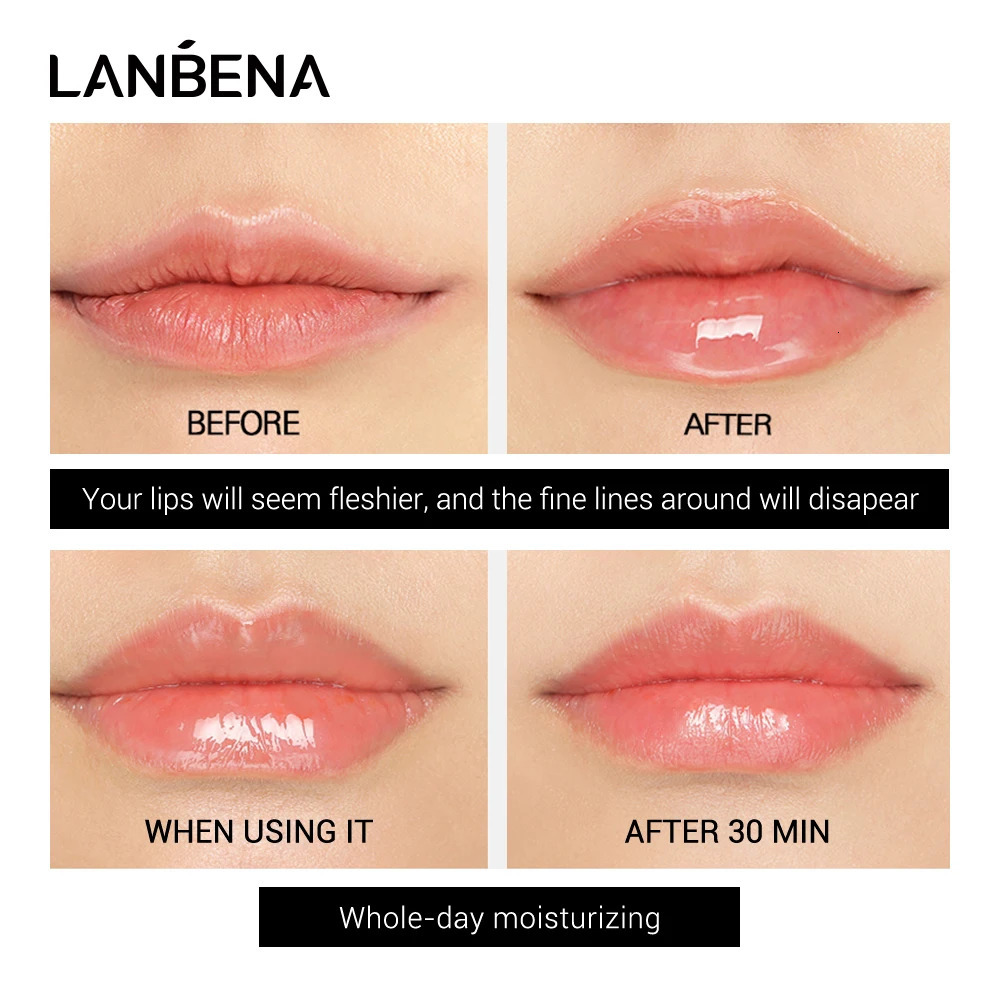 Lanbena Lip Enhancement Liquid Gloss Increases Volume Lip plumpness This product is the Indonesian version 241031