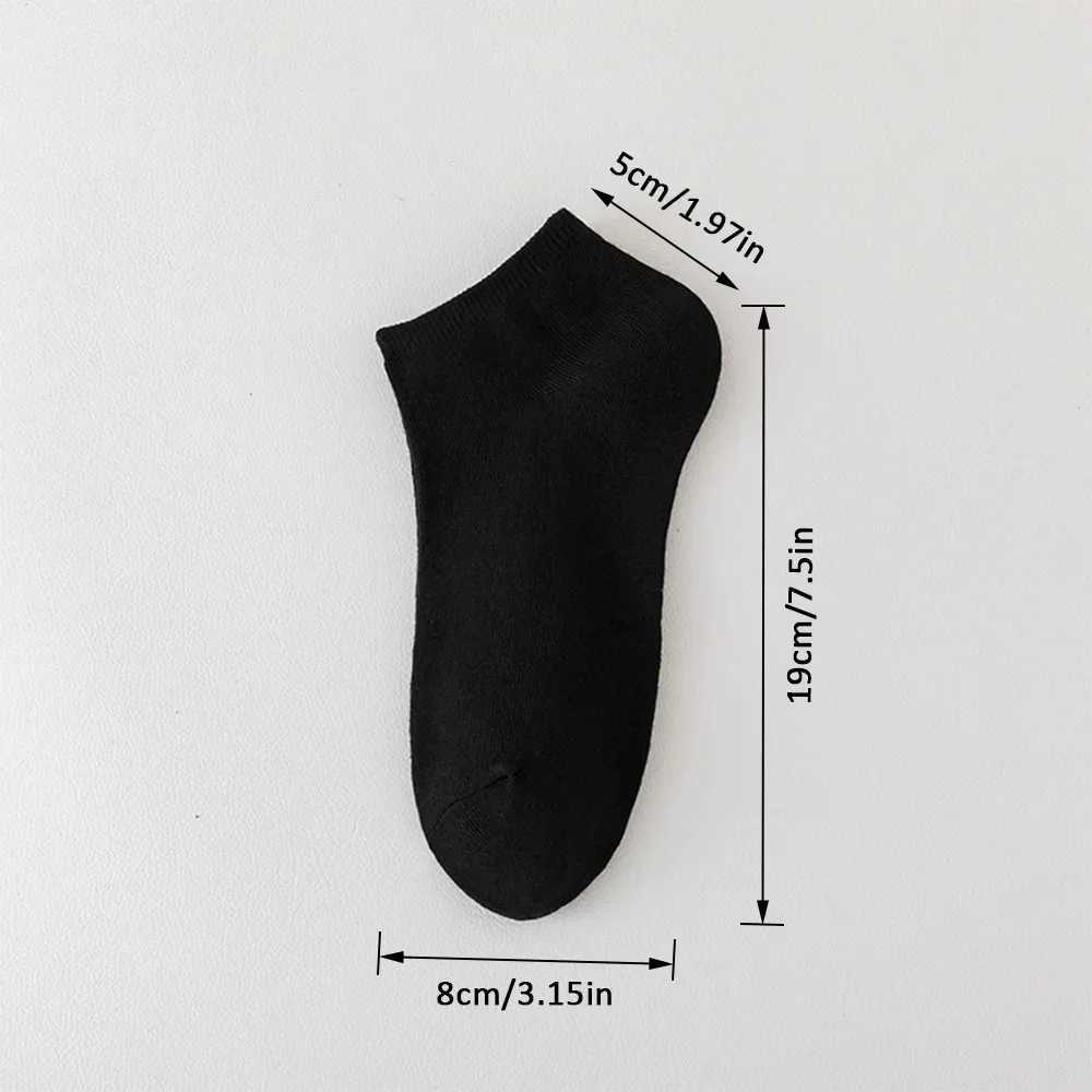10 Pairs Women/Men Boat Invisible Low Cut Silicone Non-slip Summer No-show Ankle Solid Color Casual Breathable LX241102