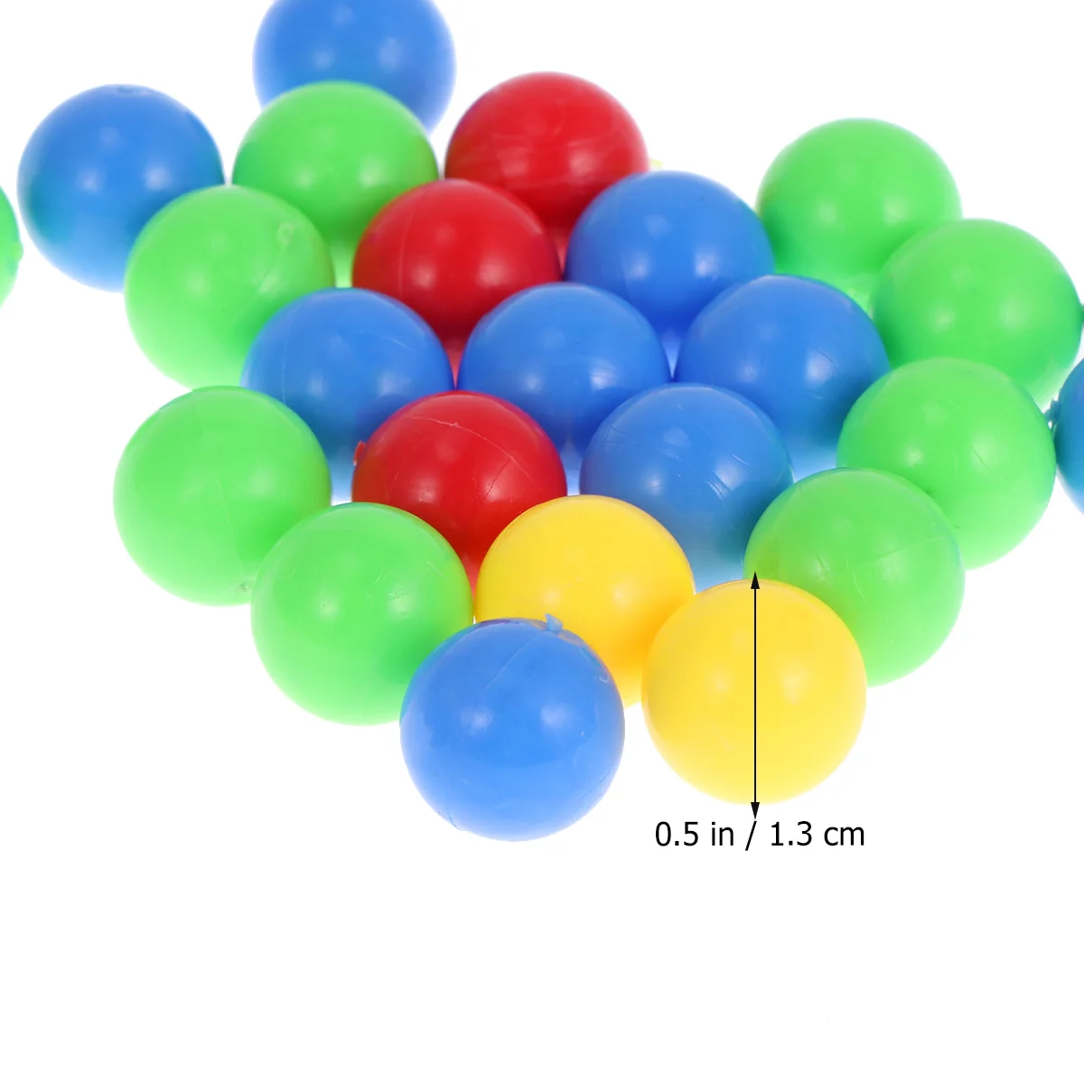 Game Replacement Balls Plastic Colorful Games Beads Compatible for Hungry Hippos Swallowing Beads Game Toy (Random Color)