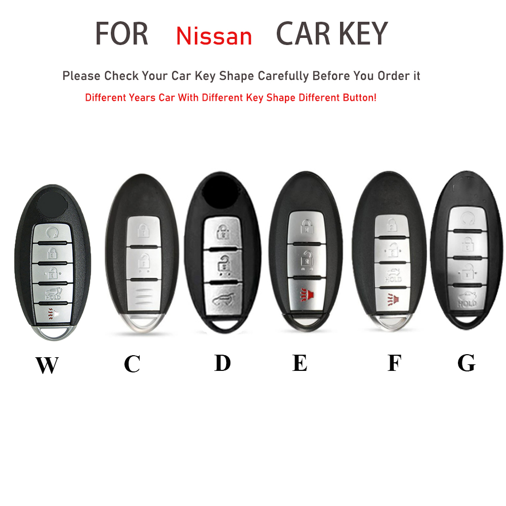 3 4 5 Buttons Car Key Case Cover for Nissan Rouge Maxima Altima Sentra Murano Qashqai Versa SR Sentra 2016-2019 Juke J10 J11