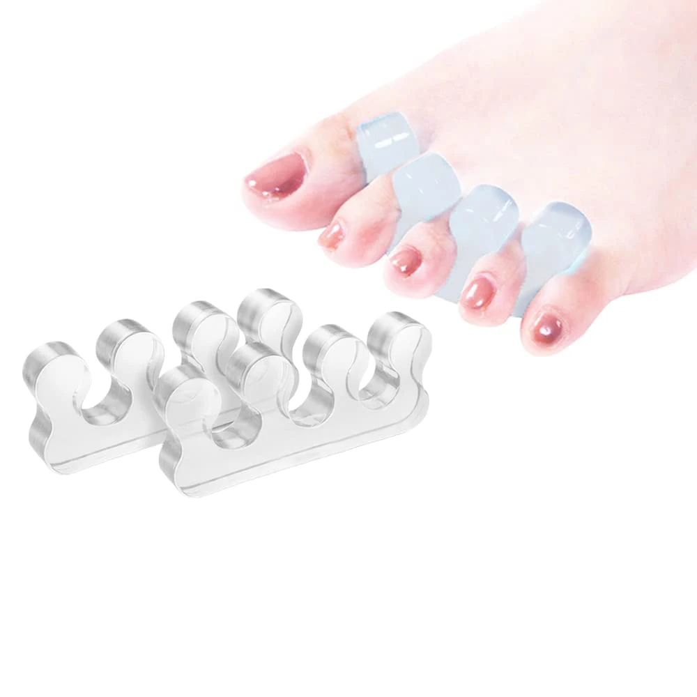 1pair Toe Separators for Nail Polish, Toe Separator Pedicure Kit, Toe Spacers, Toenail Dividers to Relieve Orthopedic Bunion