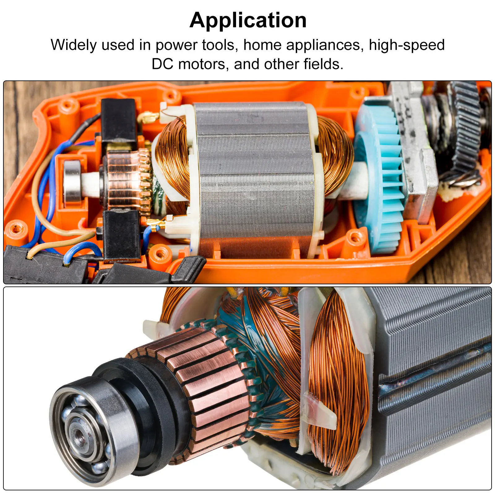 11 Sizes Electric Motor Commutator 2025 7/8/10/12 Gear Teeth 4-10mm ID 11-23mm OD Copper Motor Accessory for new Power Tools DC Motors