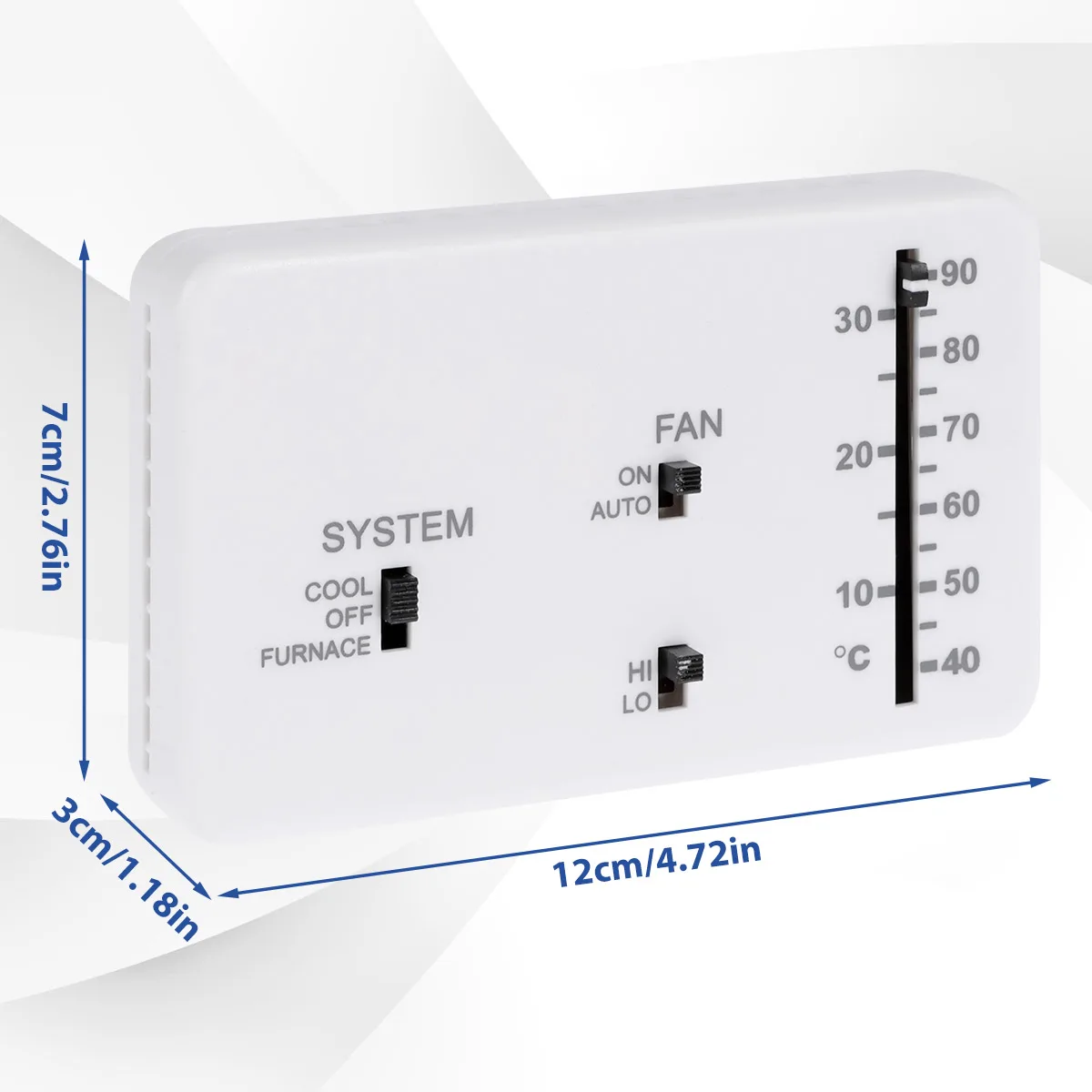 Replacement Thermostat Kit with Screws and 2 Rubber Particles for Heat Cool Camper RV