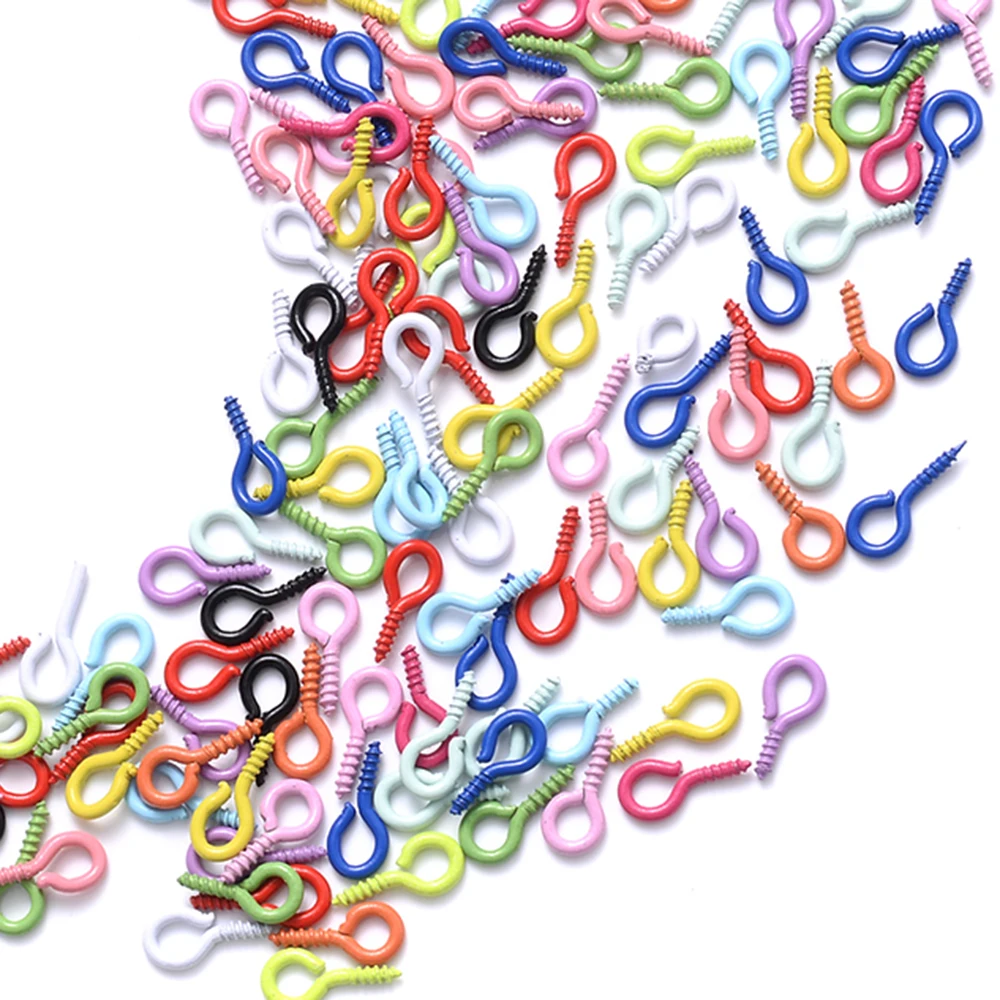 100pcs Multicolor Open Jump Rings Crimp End Clasp & Earpins For Jewelry Making Bracelet Necklace Diy Accessories