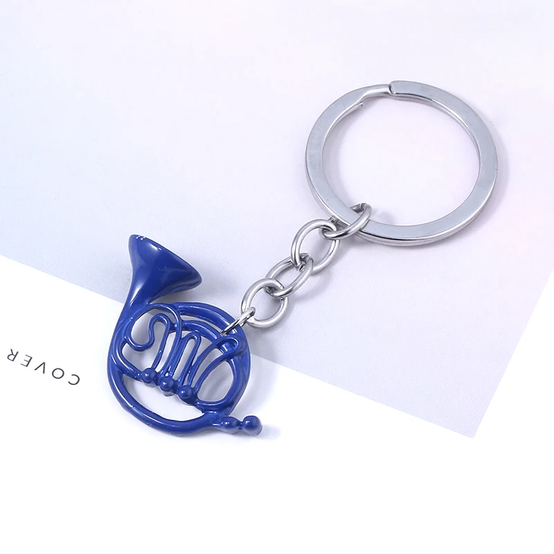 TV HIMYM How I Met Your Mother Keychain Yellow Umbrella Blue French Horn Pendant Keyring For Mom Dad Festival Gift Jewelry