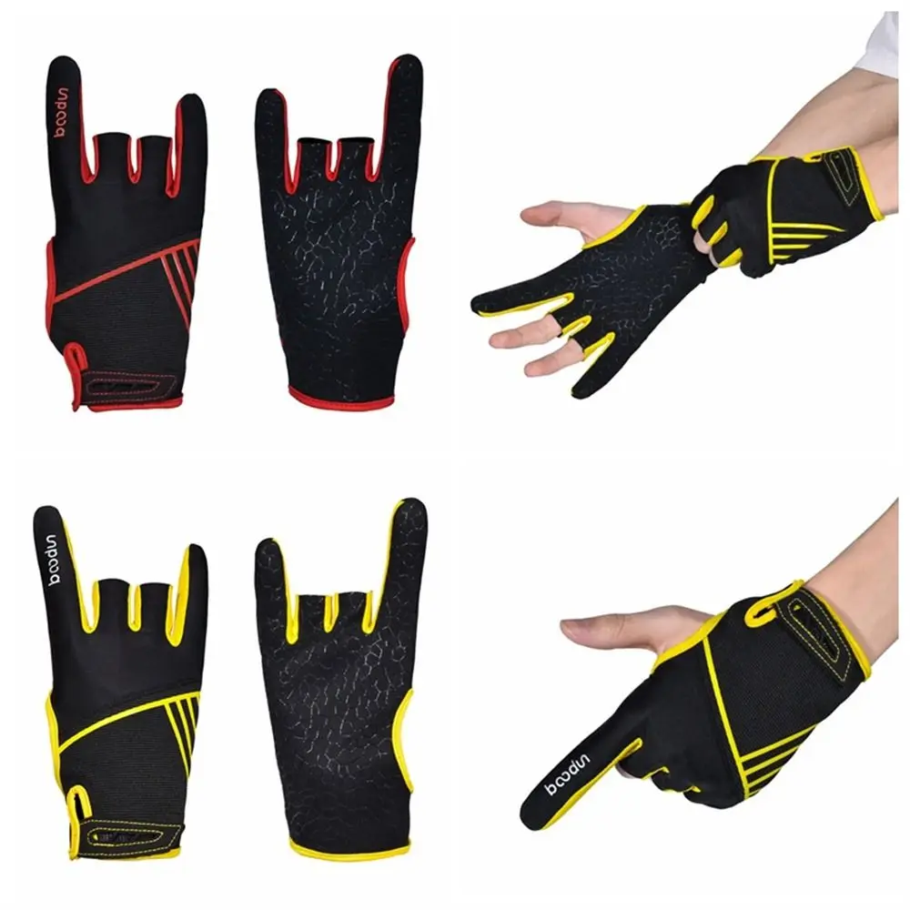 1 Pair Men Women Bowling Glove Anti-Skid Soft Sports Bowling Ball Gloves Bowling Mittens Bowling Accessories