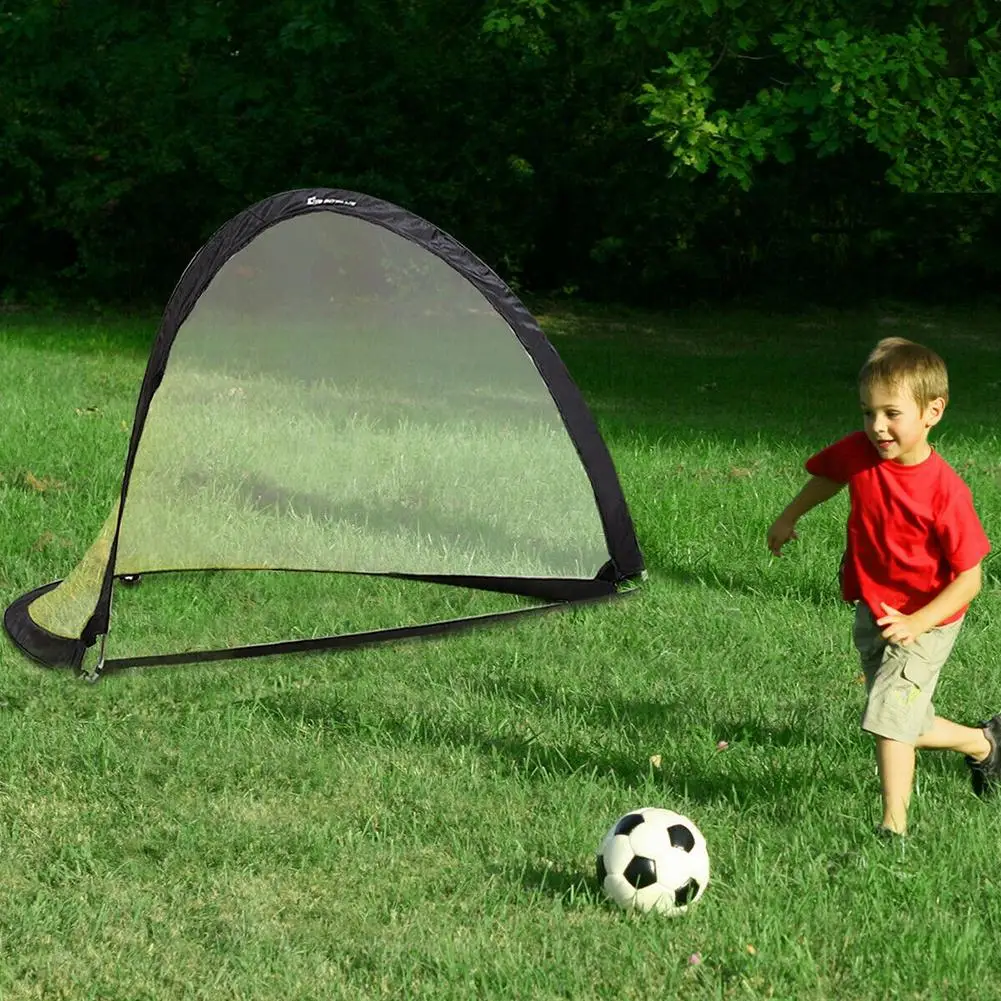 Kid Potable Folding Goal Soccer Football Outdoor Training Net Interactive Toy