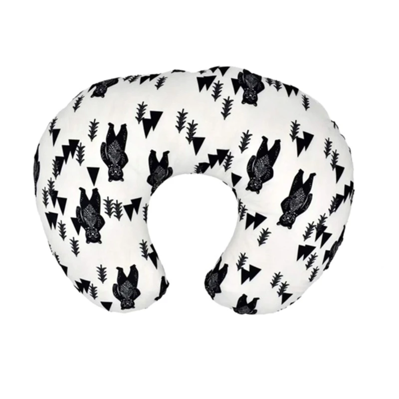 Breastfeeding Pillow Cover Removable U-Shape Nursing Pillow Slipcover for Babies