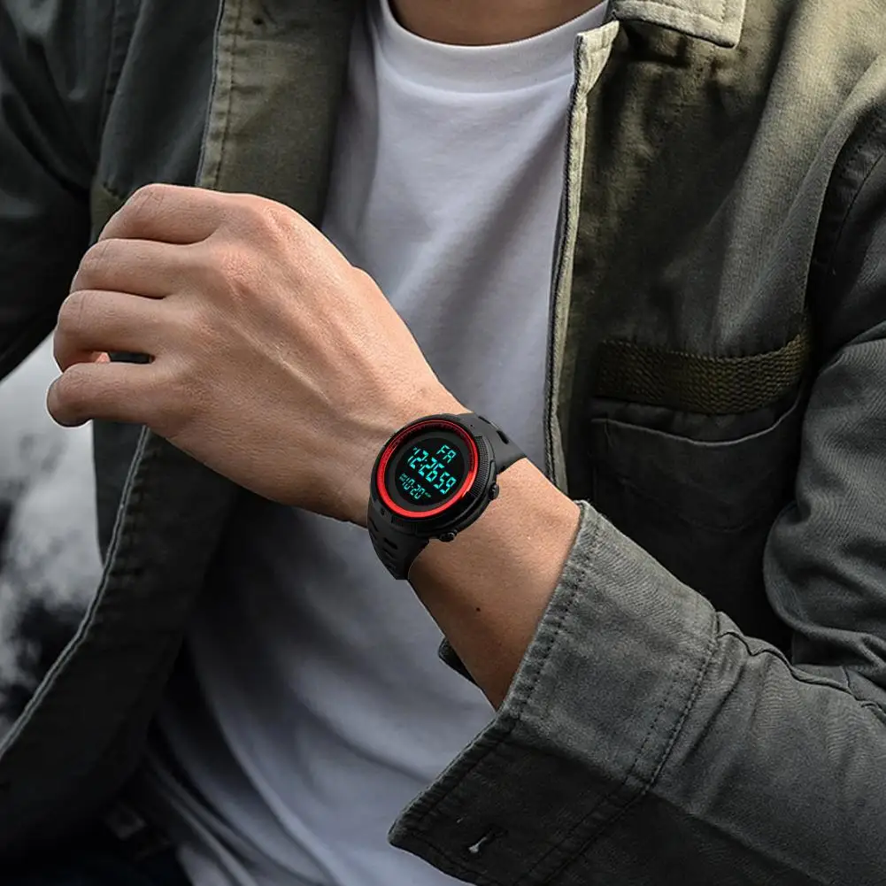 Skmei LED Digital Watch Electronics Waterproof Digital Wristwatches Men Sport Watches Electric Watch Clothes Accessories