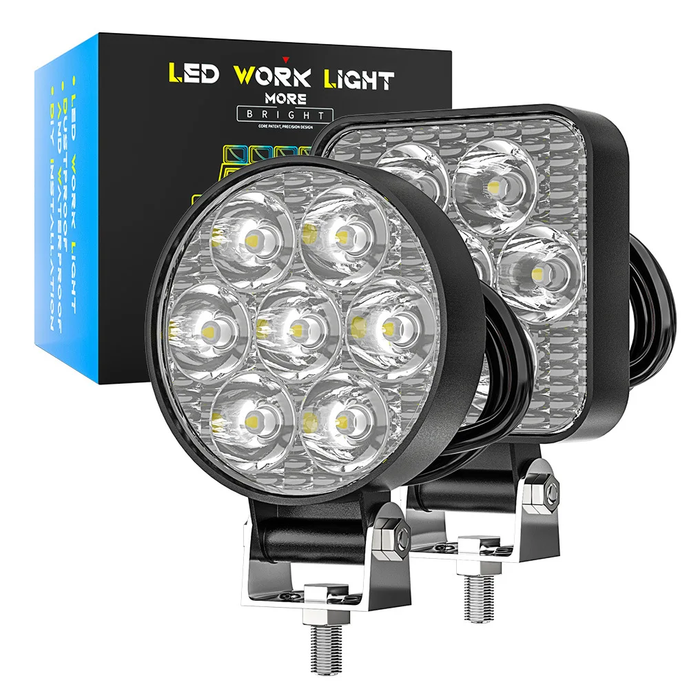Automobile Led Working Lamp 2.5-Inch round Forklift Lamp Motorcycle Spotlight Engineering Agricultural Machinery Auxiliary
