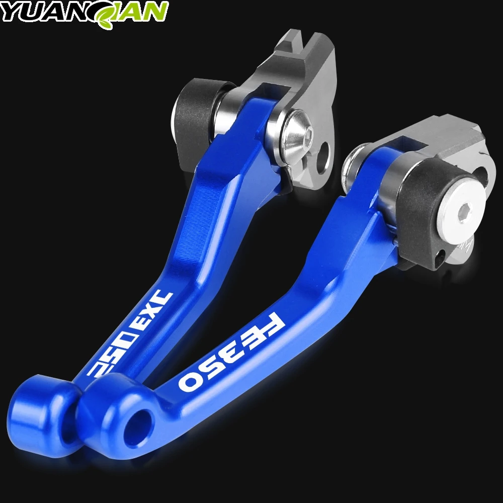 For HUSQVARNA FE350 FE 350 Logo 2014 2015 2016 2017 2018 CNC Motorcycle Accessories Short Dirt Bike Pivot Brake Clutch Levers