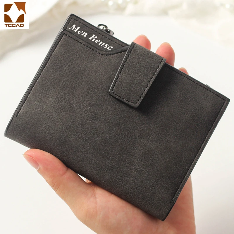 Short Wallet Women's Leather Genuine Small Zip Women's Purse Small Coin Sac Femme 2023 Luxury Brand Porte Feuille Ladies Wallet