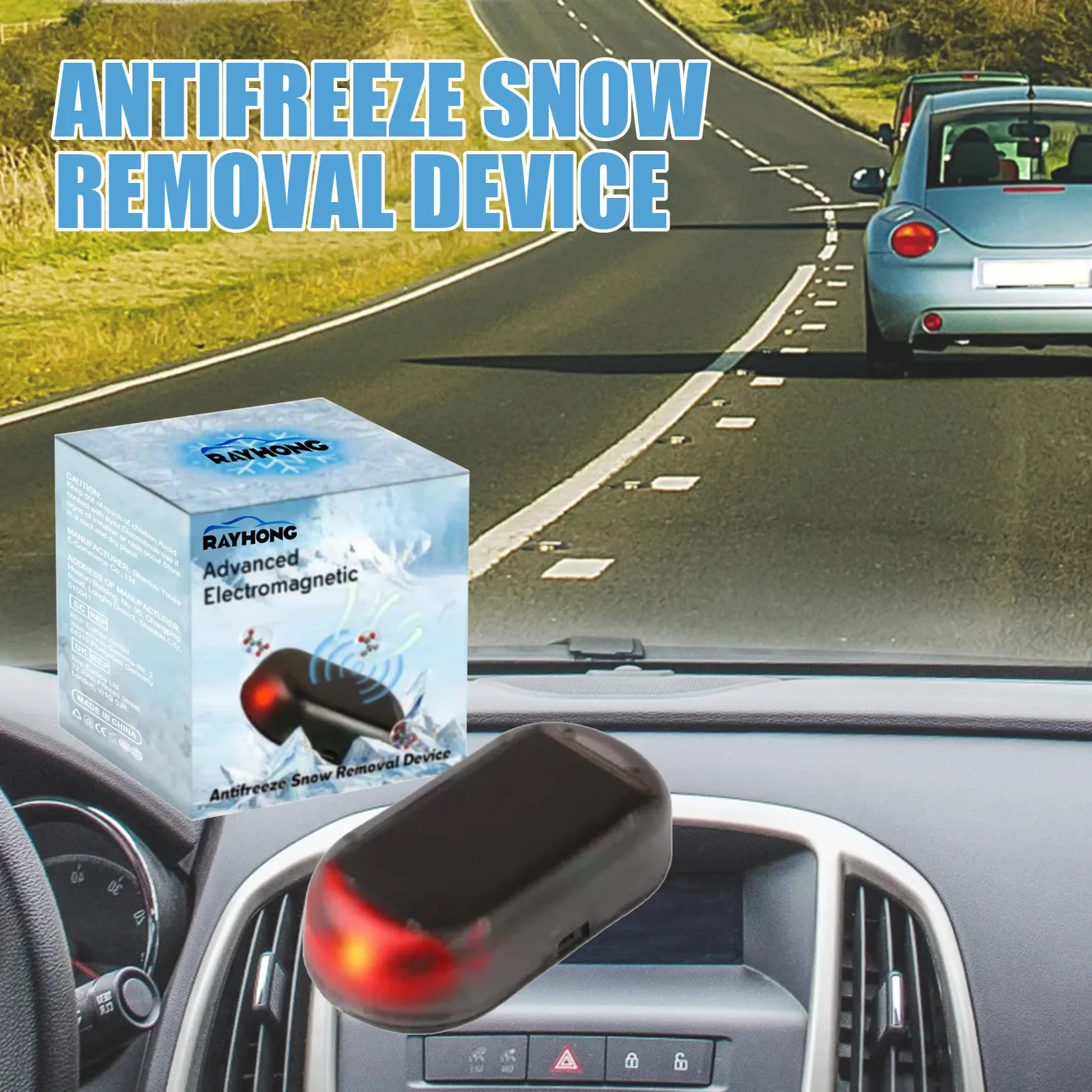 5PCS Electromagnetic Snow Removal Device Car Deicing Instrument Car Snow Removal Molecular Interference Efficient Defrosting