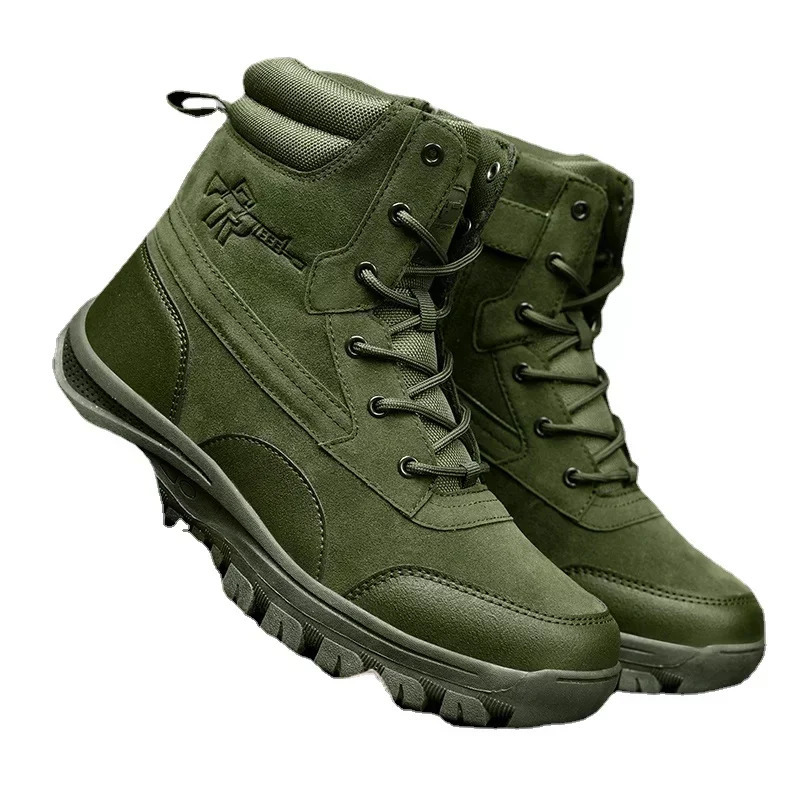 Mens waterproof leather hiking work boots mens sports shoes anti slip lightweight breathable anti slip desert boots 241031