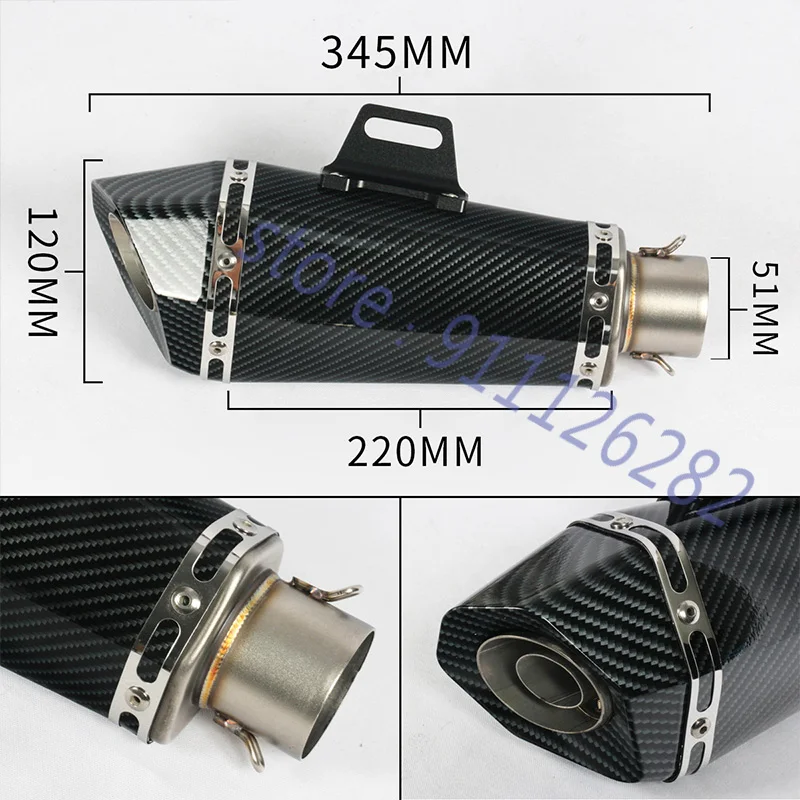 For ZONTES ZT125-U ZT125-U1 ZT125-G1 ZT125 U1 G1 Motorcycle Exhaust Escape Full System Modify Muffler With Catalyst DB Killer