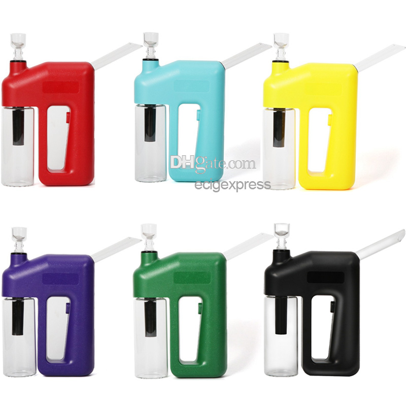 Electric Water Hookah Bong Smoking Pipes With Glass Bowls Easy Hand Mini Bubbler Mix Colors