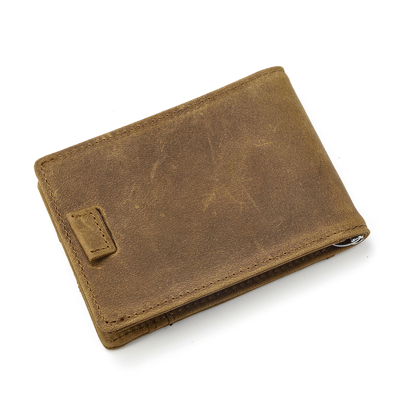 Simple Money Clip Wallets Men - Leather Thin Wallet For Cash New Free Delivery Designer Bag