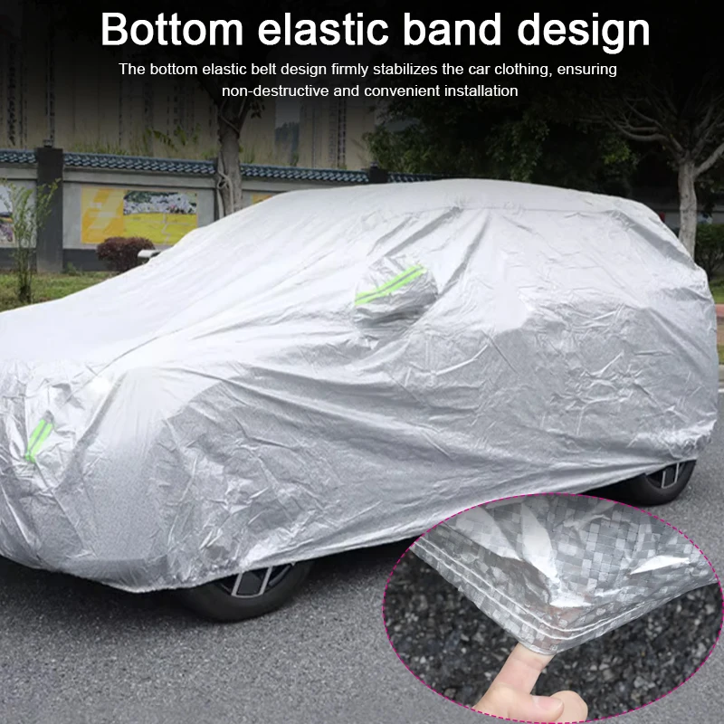 Car Cover Rain Frost Snow Dust Waterproof Anti-UV For SEHOL JAC A5 PLUS E10X E-JS1 JS4 Sei5 E40X JS6 Sei6 QX X7 JS7 X8 JS8 PLUS