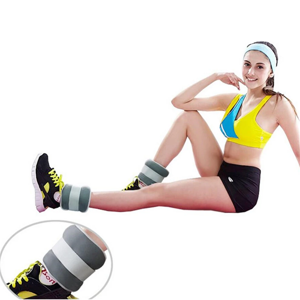 2pcs 0.25KG Each Piece Adjustable Leg Ankle Sand Bag Training Sandbag Wraps Strength Running Practice Dancing Wrist Weight Load