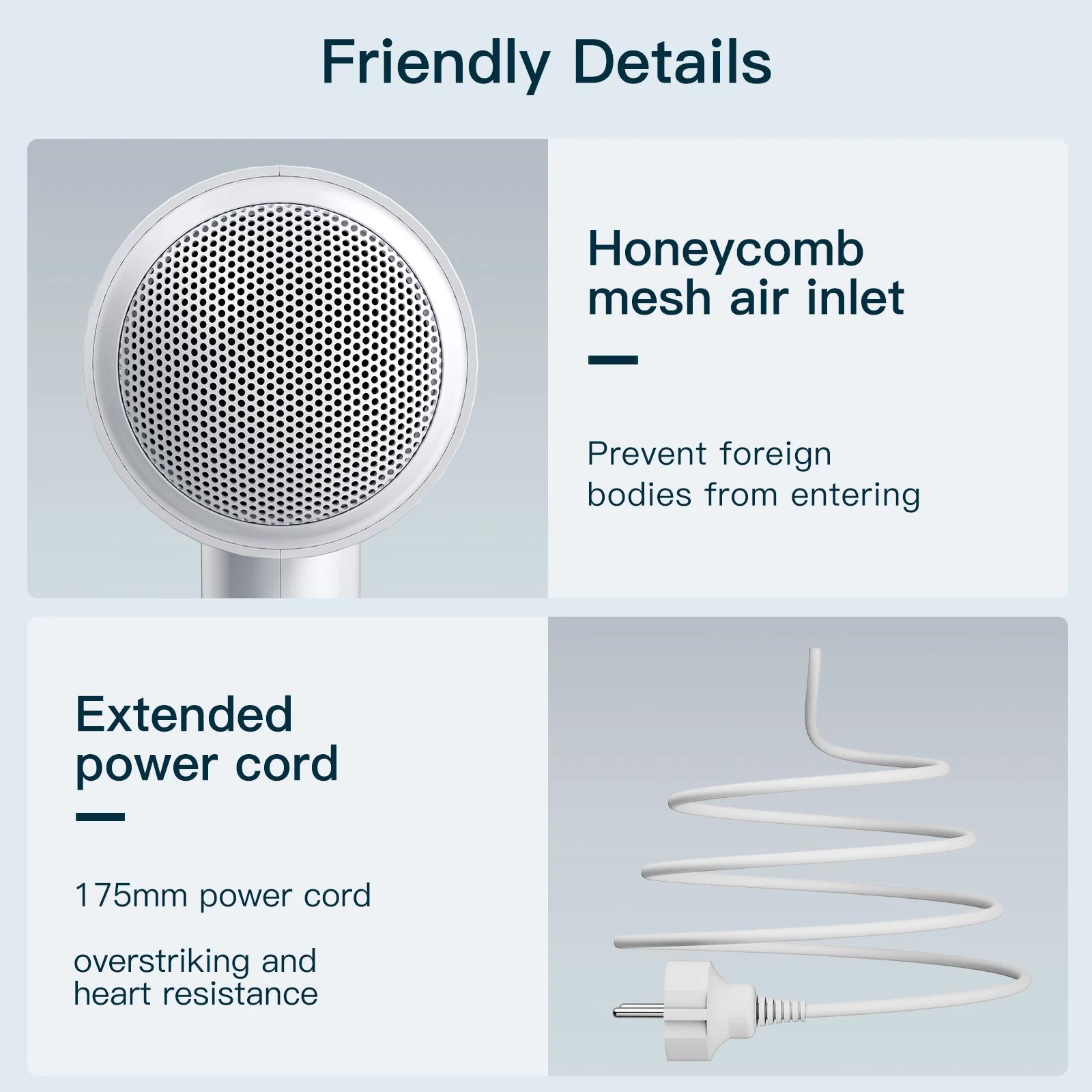 ENCHEN Air5 Electric Hair Dryer Home High-Powered 1800W Hair Care Mini-Type Portable Constant Temperature