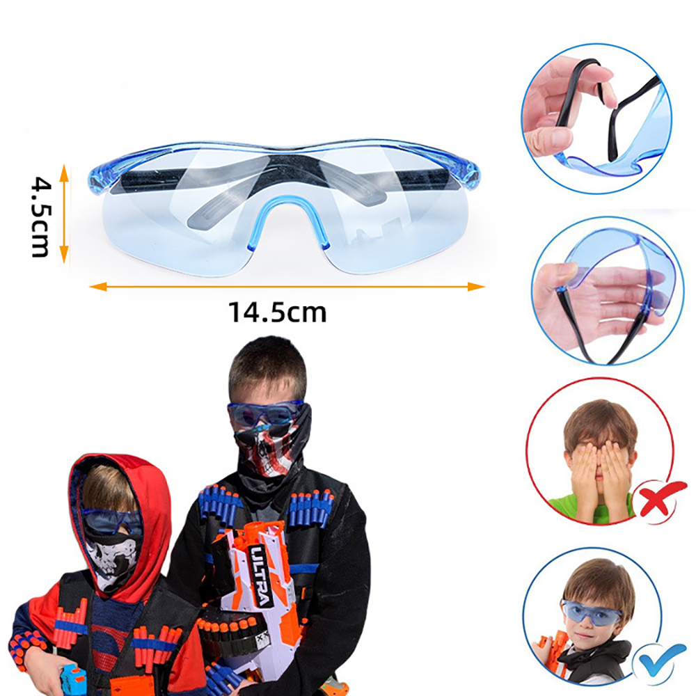 Kids Tactical Vest Kit Nerf Guns Series Refill Darts Reload Clips Tactical Mask Wrist Band and Protective Glasses Nerf Vest Toys