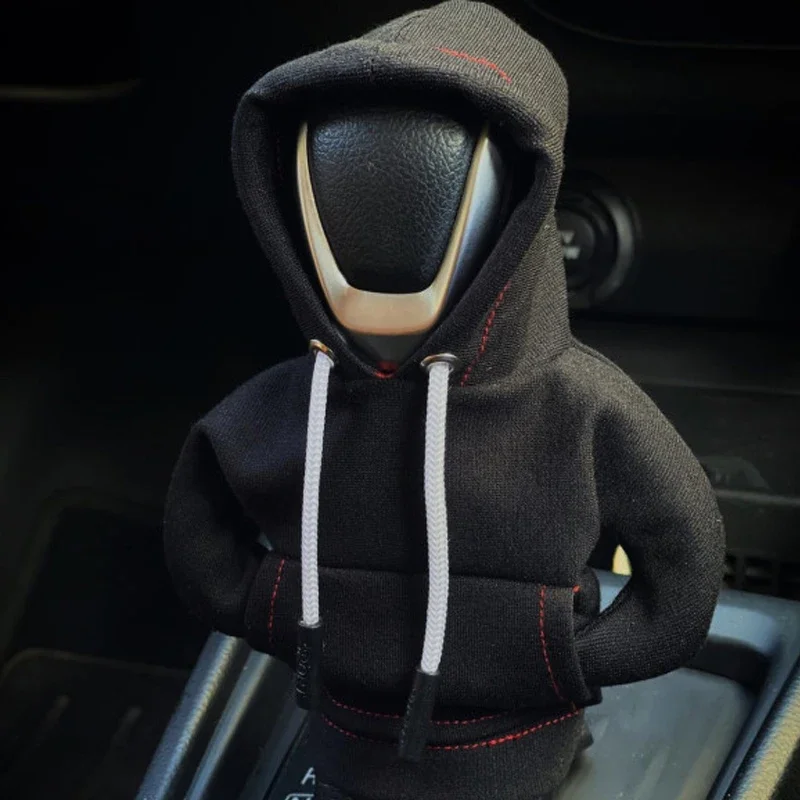 Universal Shift Change Lever Sweatshirt Gearshift Cover Hoodie Gear Knob Sweater Car Decorations