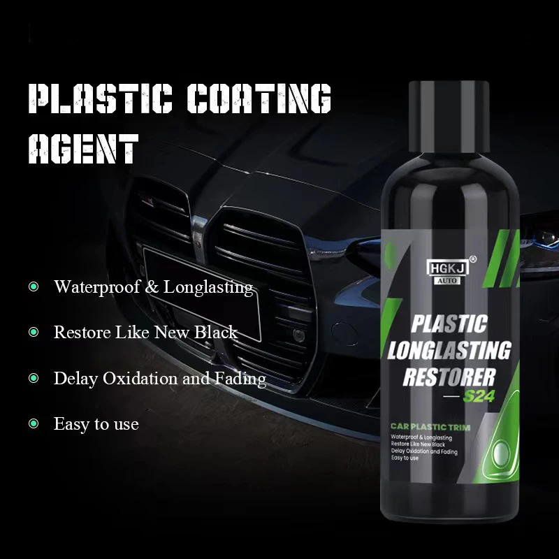 HGKJ S24 Plastic Restorer Agent Car Restorer Coating Hydrophobic Coating Exterior Renovator Longlasting Cleaner Car Detailing