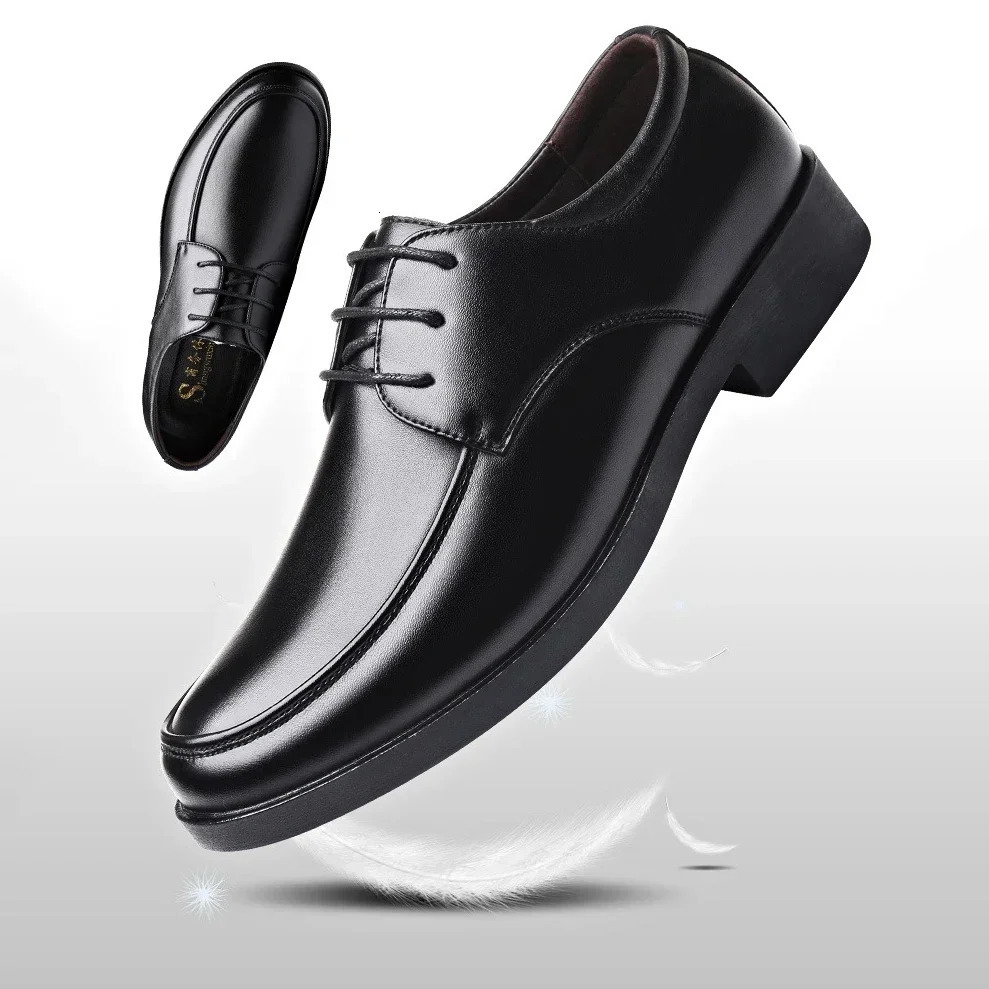 Mens dress shoes mens formal original leather Italian mens leather shoes elegant casual business social mens shoes 241031