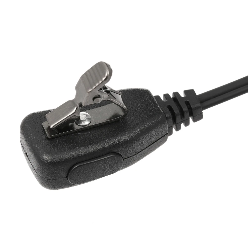 Walkie Talkie Headphone Acoustic Air Tube Earpiece Headsets w/ Big Mic PTT for Motorola Two Way Radio Walkie Talkie M/K Plug