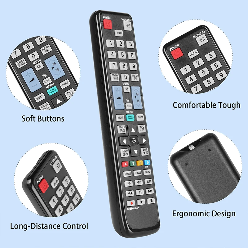 BN59-01014A Remote Control For Samsung LED LCD Plasma TV LE46C630 LE46C570 LE46C550 LE40C630 LE40C570 LE40C550 LE37C630 LE37C570