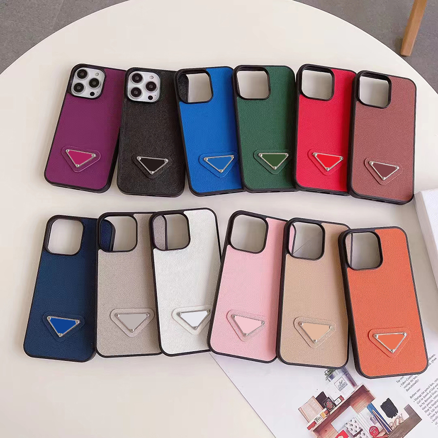 Silicone Frame Luxury Phone Case For Iphone 15 14 13 12 Pro 11 Max Metal Triangle Logo 13Promax Phone Case 14Promax For Apple 12Promax 15Promax Cover 13Pro 14Pro Shell
