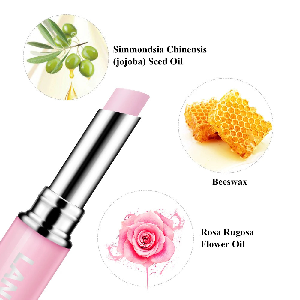 Lambena lipstick chameleon and nourishing lipstick reduces fine lines rose hyaluronic acid lasting lipstick 10 pieces 241031