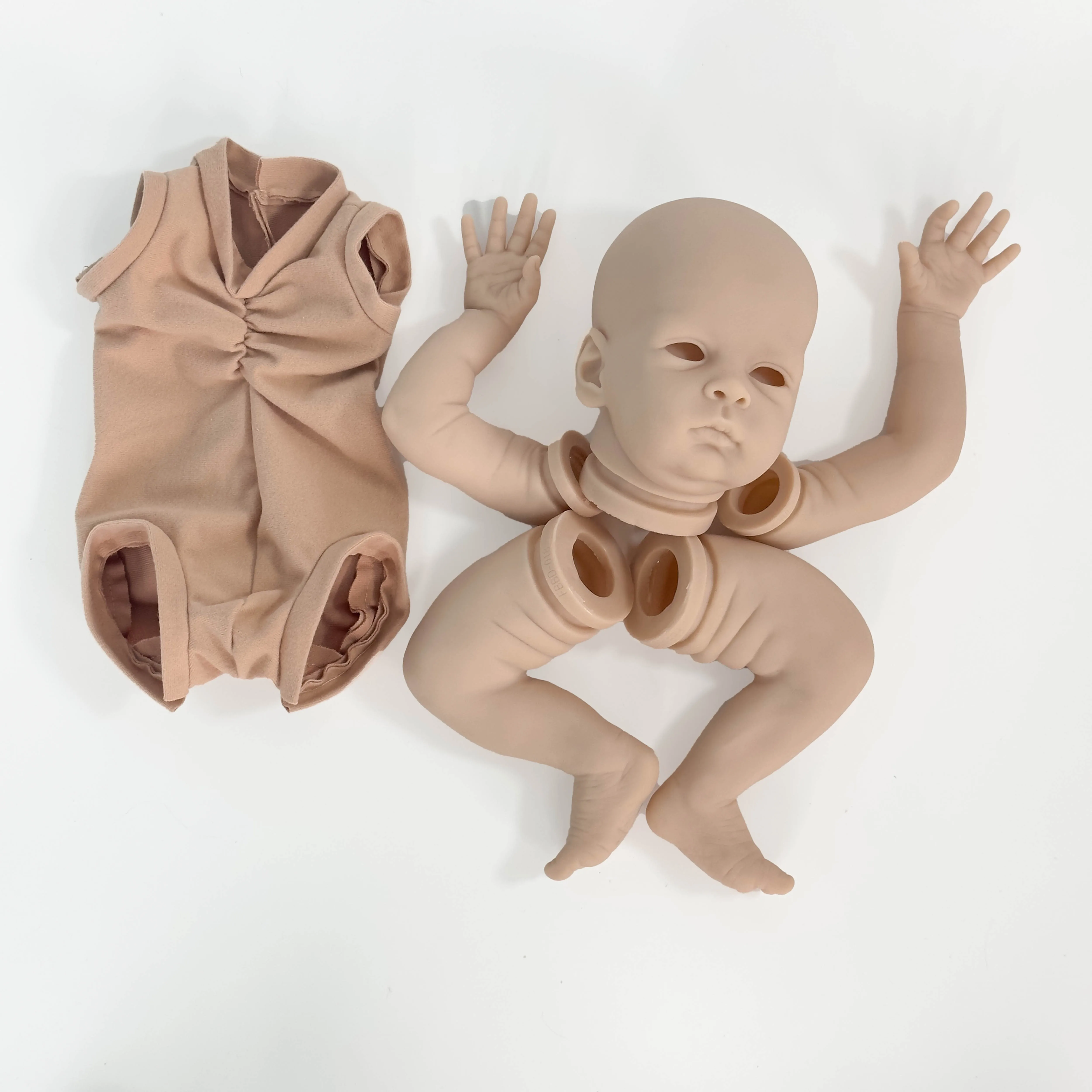 NPK 20inch Reborn Doll Kit Oskar Lifelike Real Soft Touch Real Baby Fresh Color Unfinished Doll Parts with Body