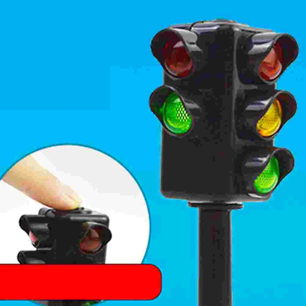 2pcs Role Play Traffic Lights Crosswalk Signal Game Children Traffic Pretend Play Traffic Lamp Toy Kids Skill Development Toy