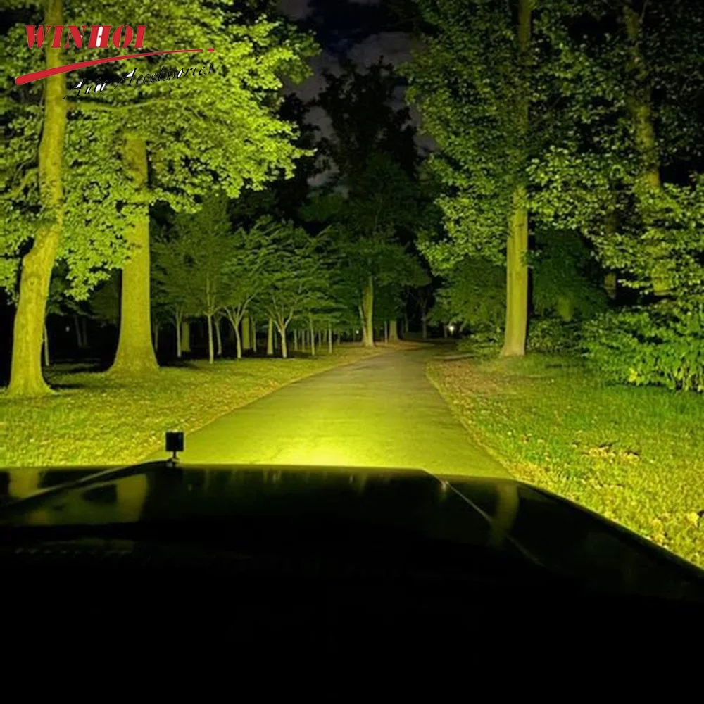 Amber LED Light Bar 4-28 Inch LED Spotlights LED Work Light Combo Beam Auto Headlights for Car Tractor OffRoad 4x4 Truck SUV ATV