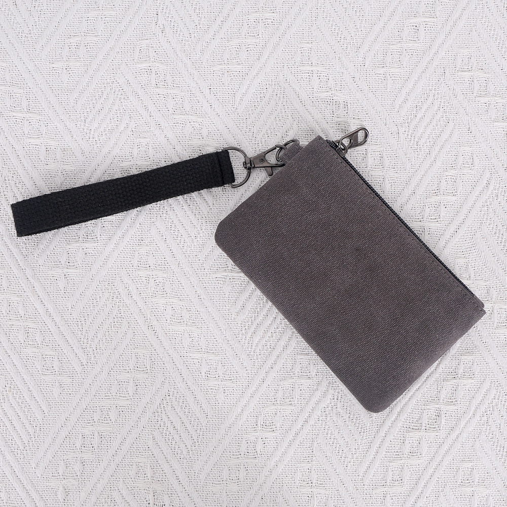 New washed canvas coin purse, coin, keycard handbag, handbag