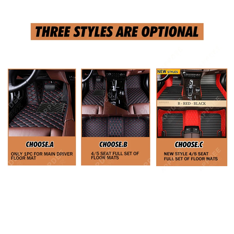 Car Floor Mats For Peugeot 301 2014 2015 2016 2017 2018 Custom Auto Foot Pads Automobile Carpet Cover Interior Accessories