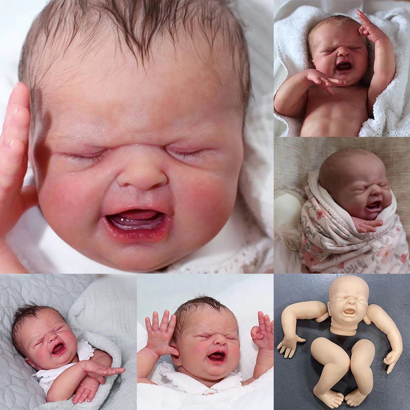 19inch Reborn Doll Kit MARIA Unpainted Reborn Kit with Cloth Body