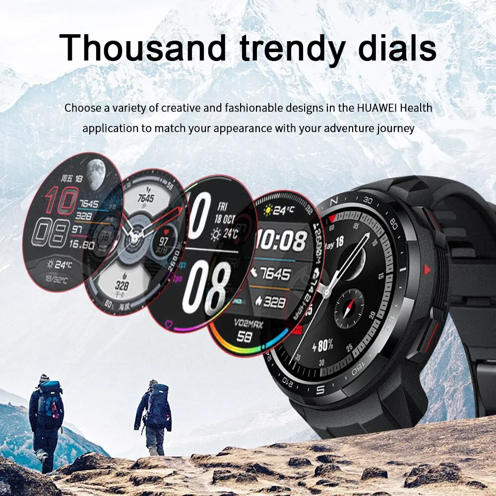 Honor Smart Watch GS Pro 103 Sport Modes 5ATM 1.39'' Screen Watch Heart Rate Monitoring GPS Smartwatch Bluetooth Call for Men