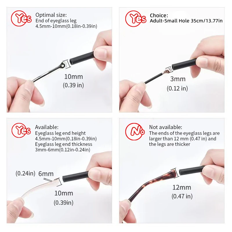 Adjustable Non-Slip Eyeglass Strap for Men and Women - Glasses String Holder