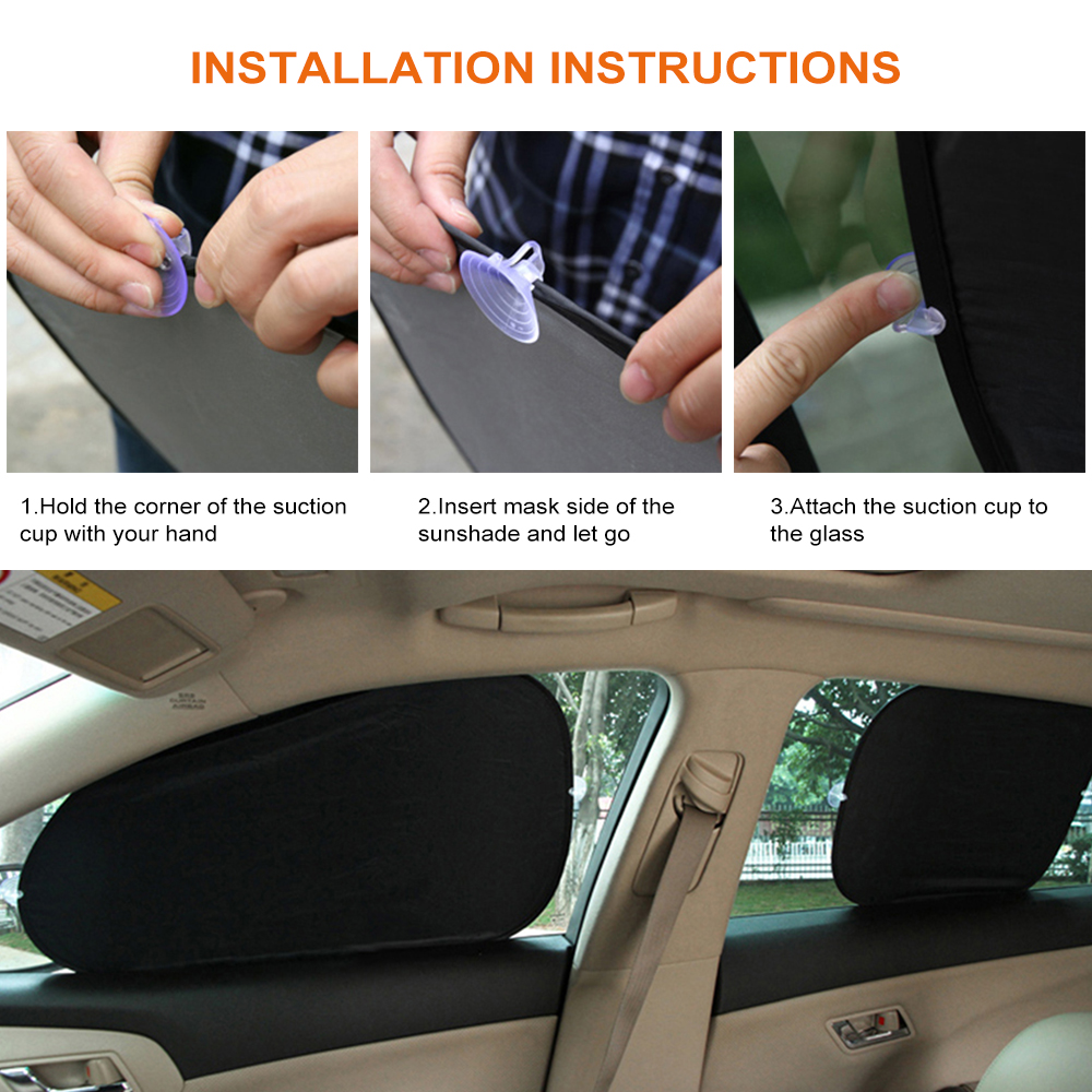 Car Side Back Window Sunshade Cover For Nissan Qashqai Juke Micra Leaf Pathfinder 370Z Kicks Navara Nv200 Serena Car Accessories