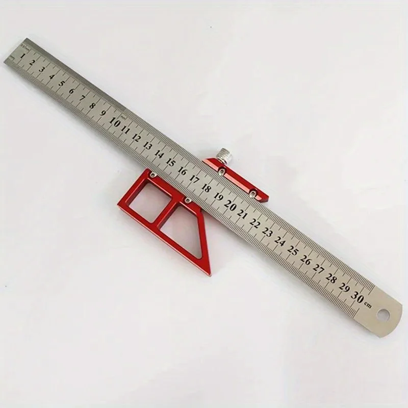 Woodworking Scribe Center Finder Line Drawing Ruler new - 45/90 Degree 2025 Angle Scribing Marking Gauge - Carpentry Multifunctional Tool