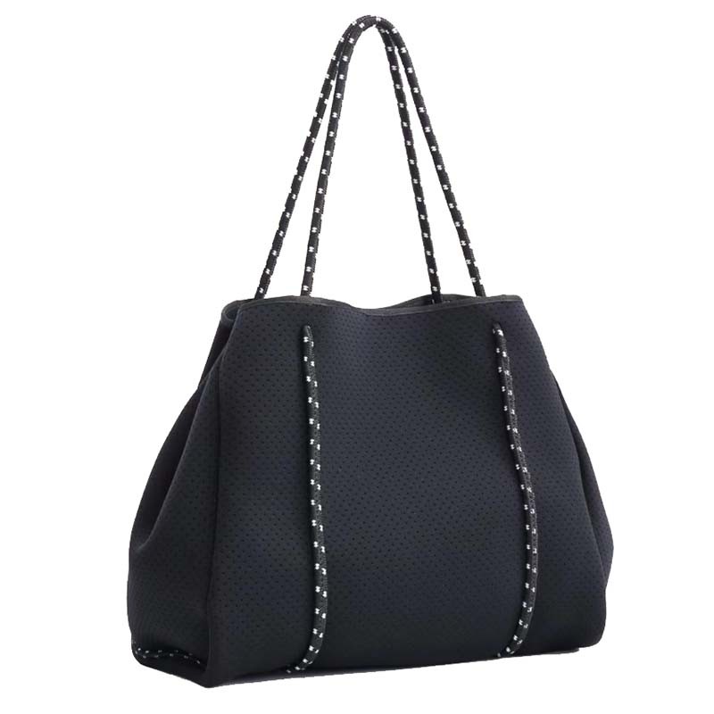 Spring Summer Personalized Customization Women Shoulder Bag Large Capacity Neoprene Tote Handbag Tourism Leisure Beach Bag