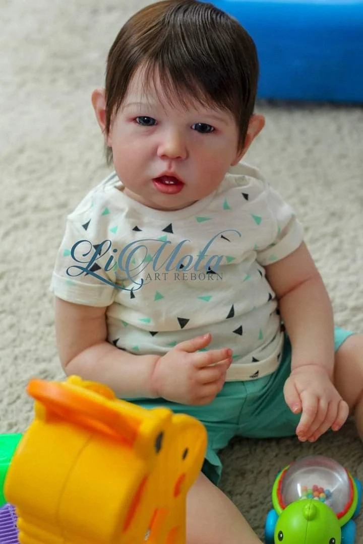 Reborn Baby Liam 30Inches DIY Big Blank Kit Christmas Gift Toy Artist Unpainted Bebe for Children Realistic Lifelike Doll