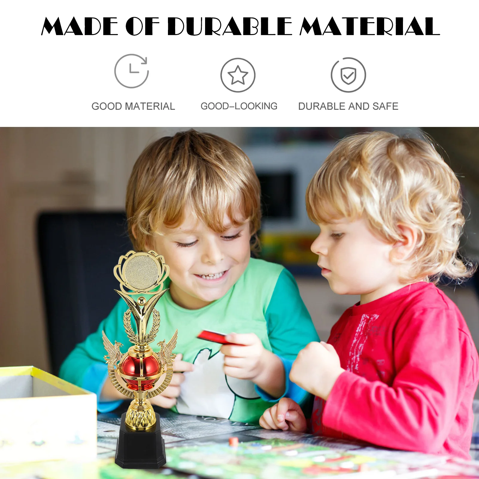 Soccer Trophies Kids Children's Trophy School Rewarding Supply Vivid Toy Celebrity Prize Cup Model Award Girl