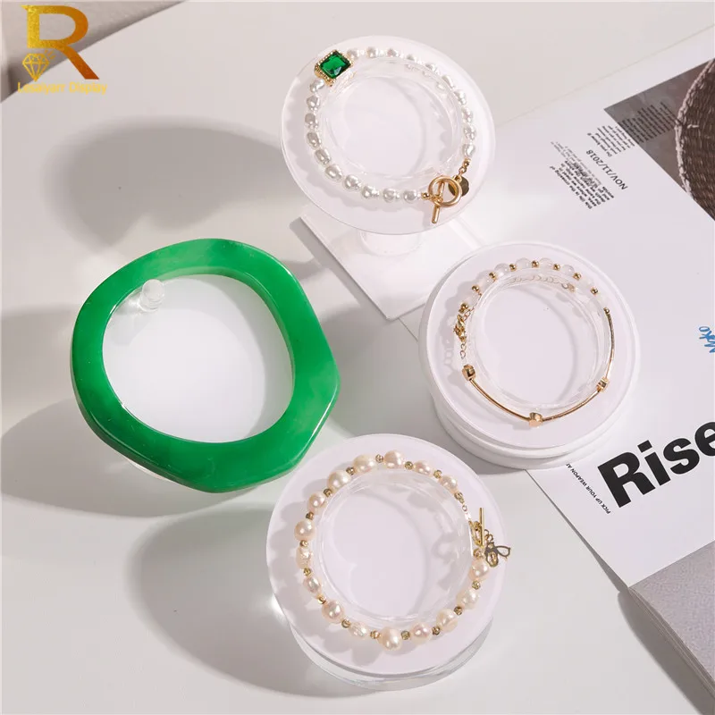 Acrylic Transperant Bracelet Jewelry Display Stand Bangle Organizer Holder Rack Acrylic Bracelet Jewelery Collar Stand
