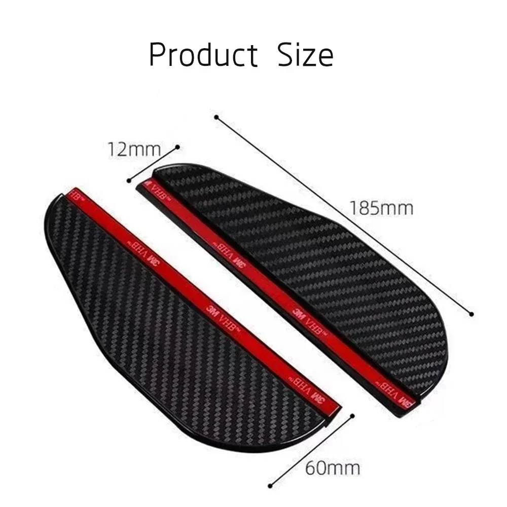 2x Car Rearview Mirror Rain Eyebrow Protector Rain Sticker for MG Morris Garages Hector TF ZR ZS HS GS GT RX5 RX8 MG6 MG3 5