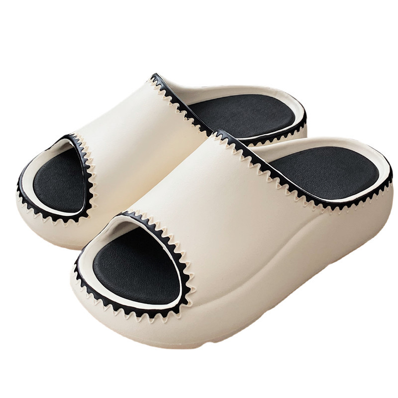 Street style fashion color matching sandals girls personality trend slippers Women summer wear 2024 new non-slip soft soled sandals